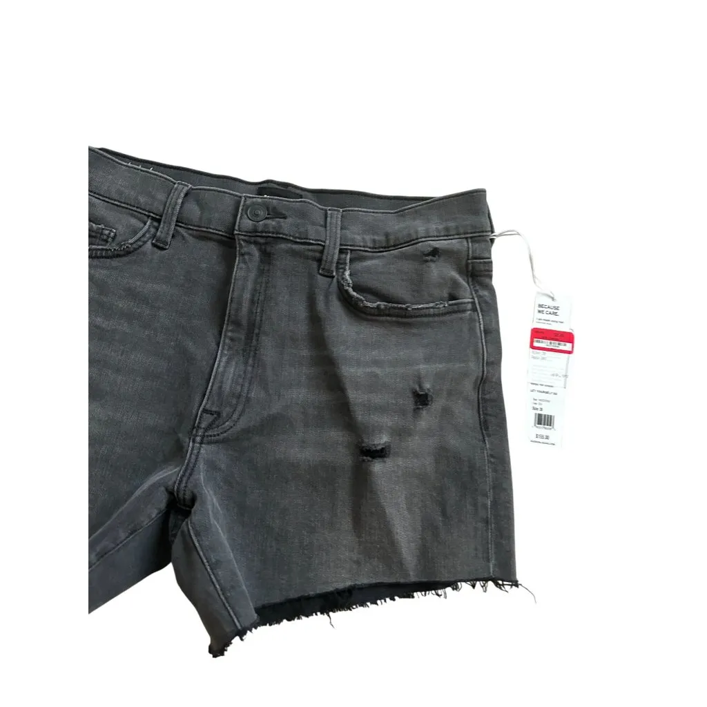 HUDSON Womens Kass Black Denim Shorts Sz 8 NEW - Image 3