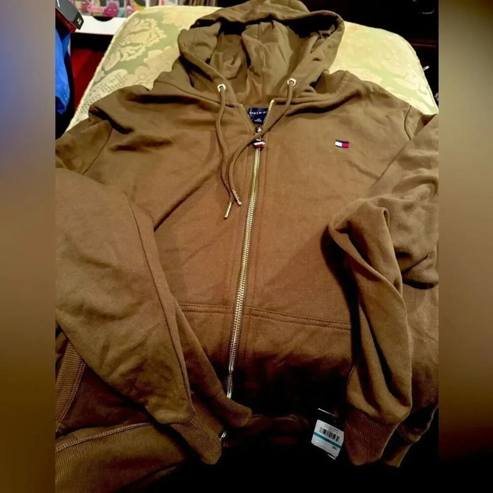 TOMMY HILFIGER Zip Hoodie Hooded Sweatshirt Size 0X MSRP $80 New w/ Tag - Image 3