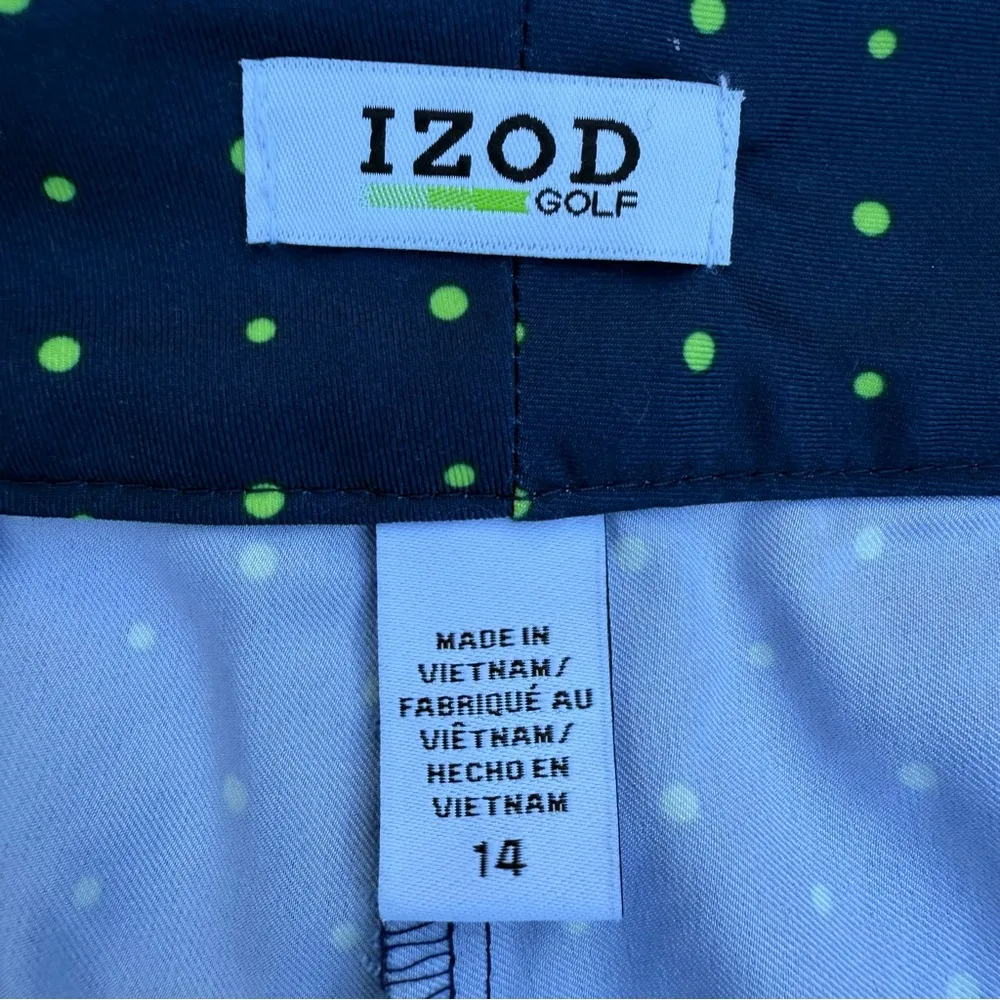Izod Women’s Golf Shorts Navy Blue soft lightweight Polyester size 14 - Image 4