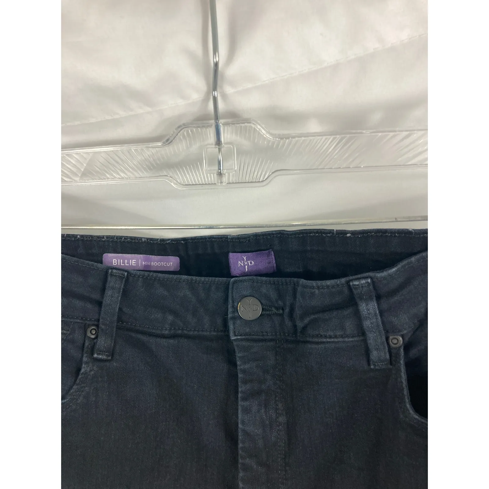 NYDJ Billie Mini Bootcut Black Jean Size 14W - Image 2