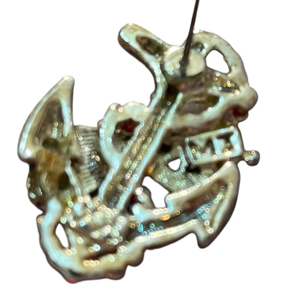 Vintage Signed “MJ" Marie Jennifer Nautical Sailboat Earrings with Star Earrings Red - Image 8