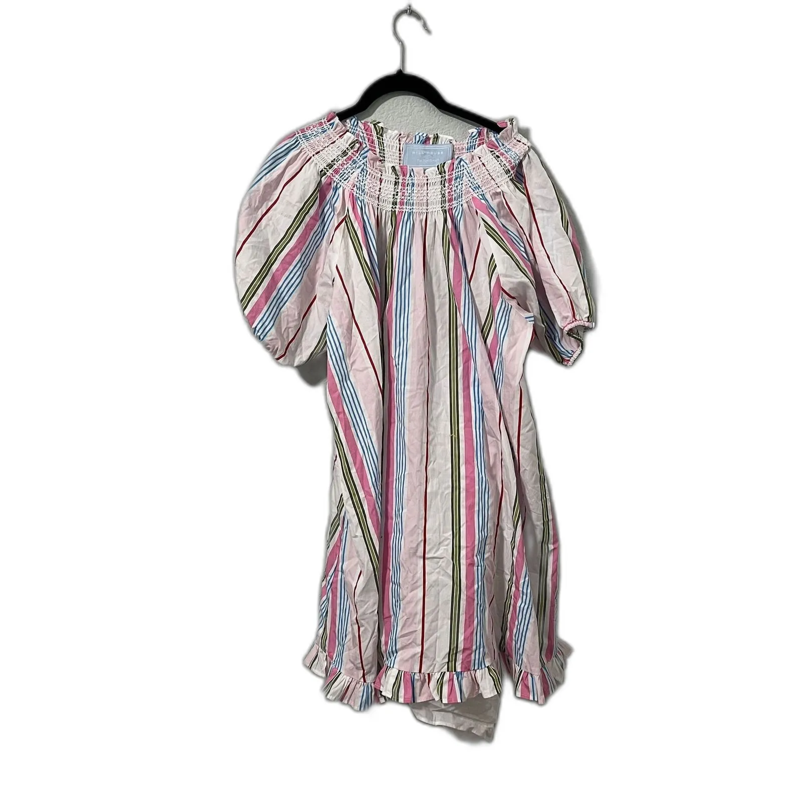 Hill House Genevieve Nap Dress Multicolor Stripe Dress Size Small - Image 3