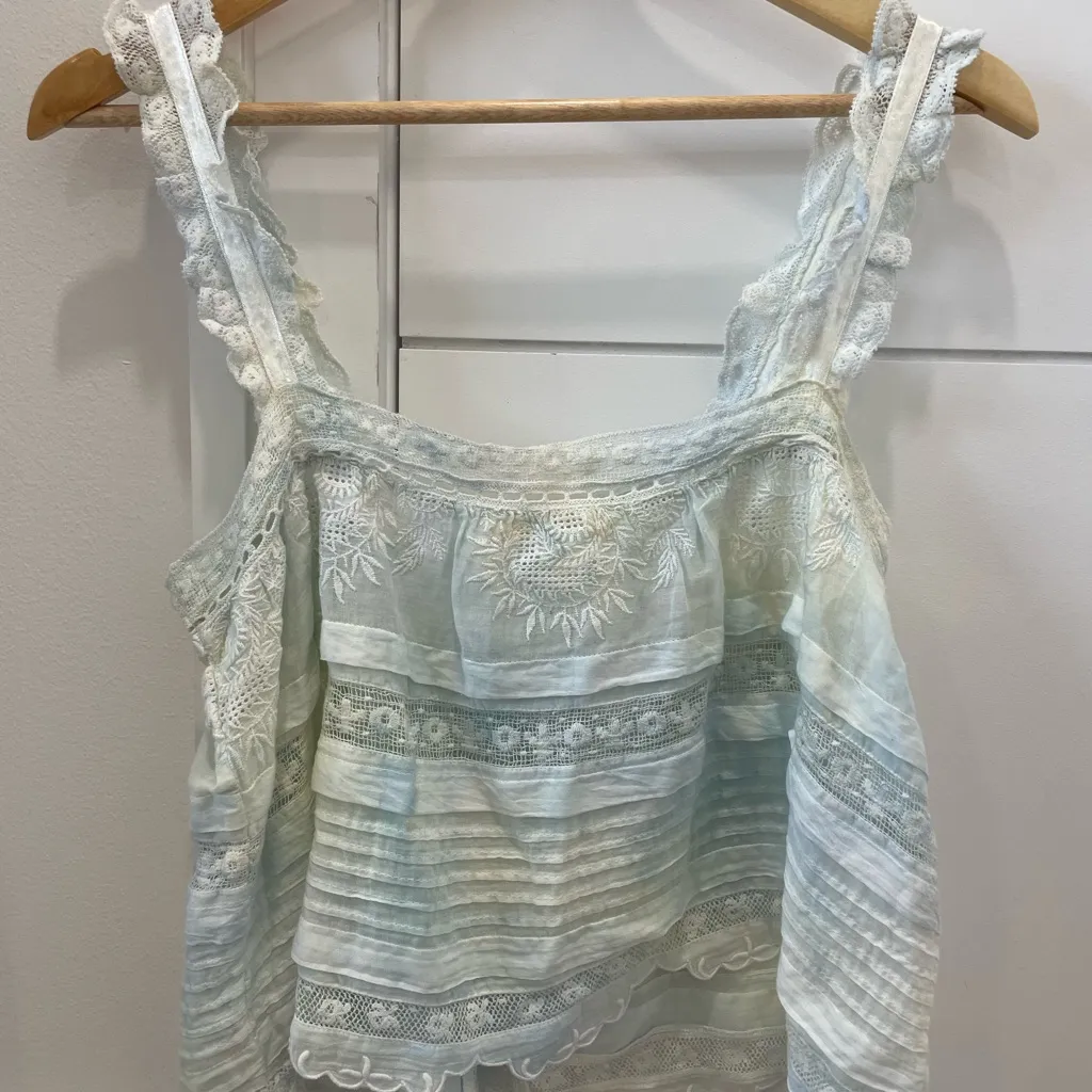 LoveShackFancy Sully Heritage Cotton Tank - Image 2