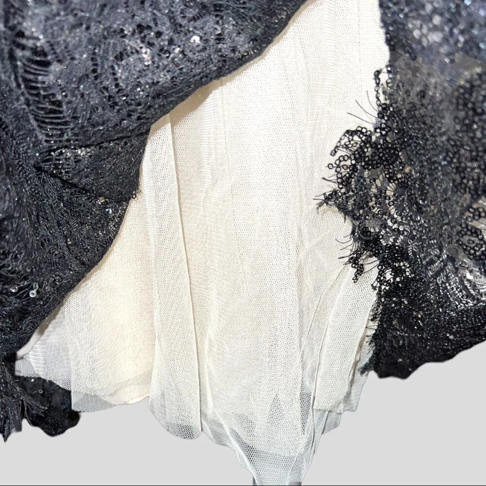 BB Dakota gorgeous black sparkle party dress!!  Vintage style!! - Image 9