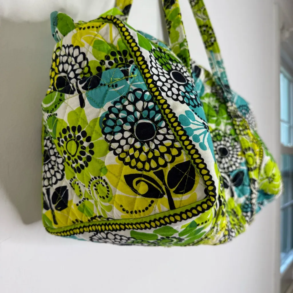 Vera Bradley Limes Up Quilted Duffel Bag (Retired Pattern) - Image 8