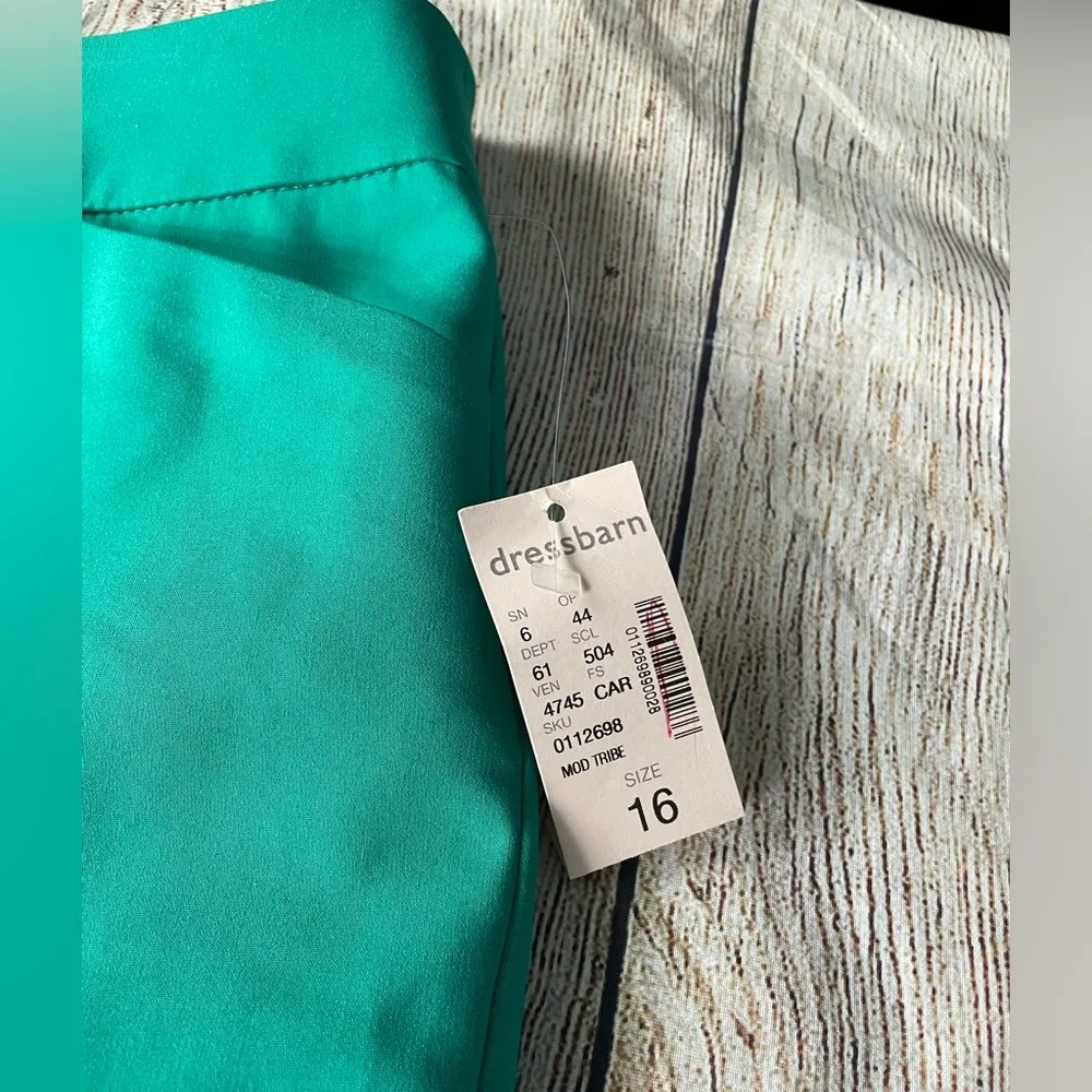 Dressbarn Jones Studio Women Shorts Green Casual Size 16 NWT - Image 3