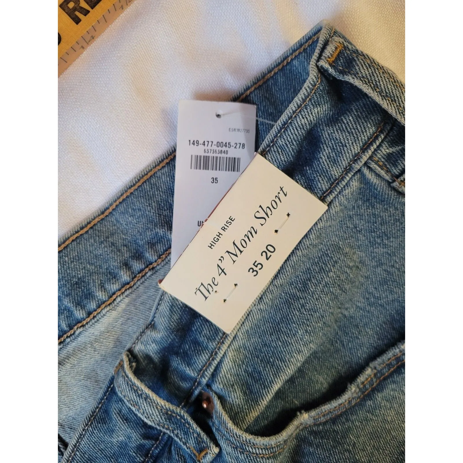 Abercrombie & Fitch The 4" High Rise Mom Short size 35/20 - Image 8