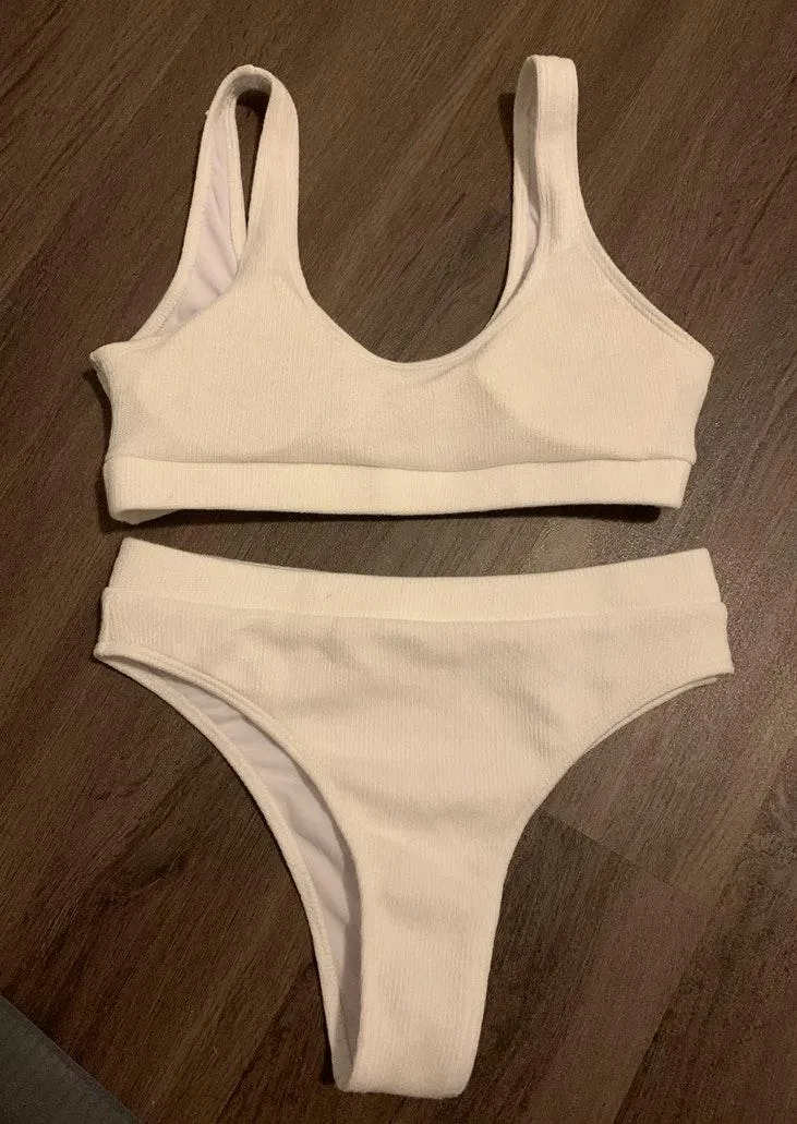 SheIn White Bathing Suit - Image 5