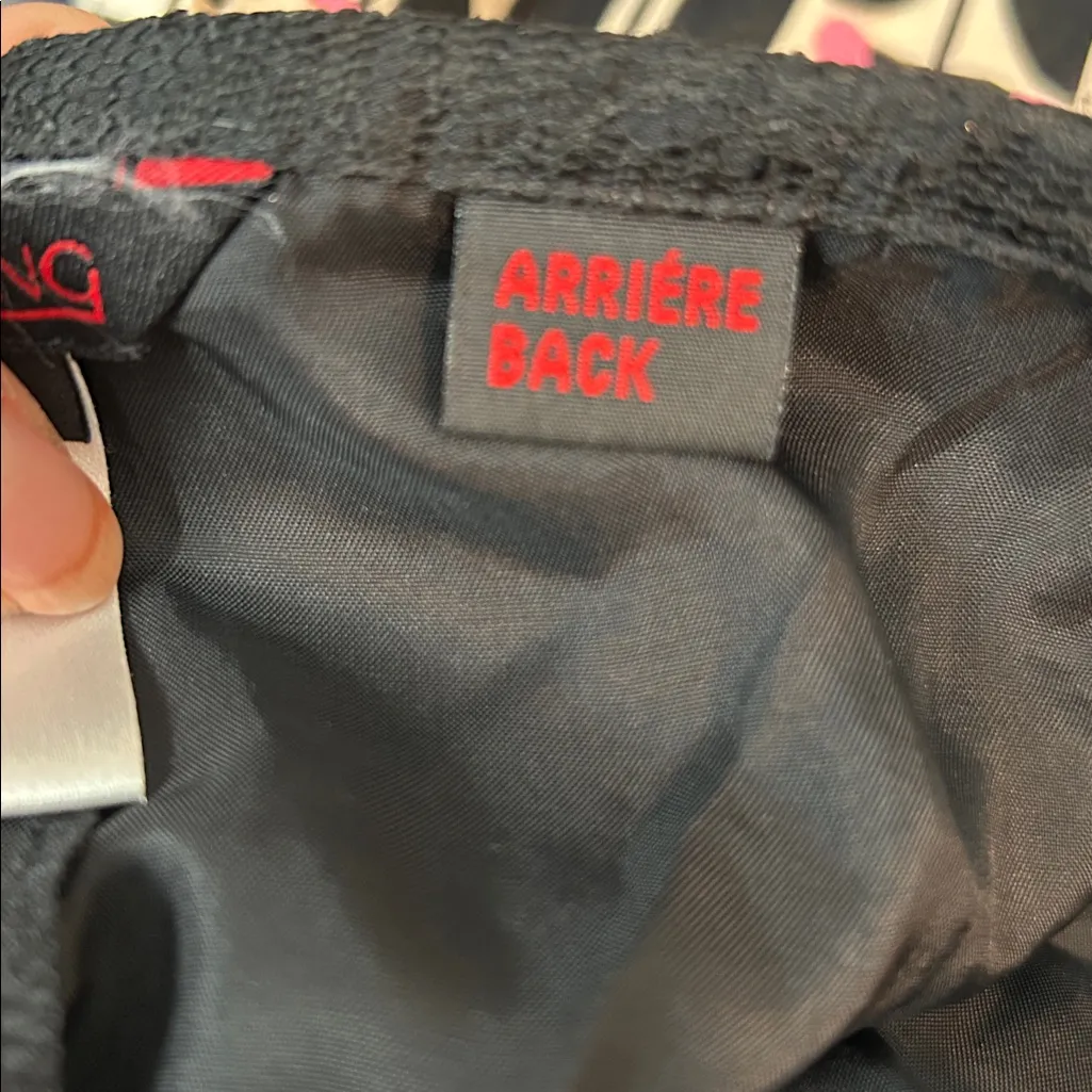 Simon Chang Black Lace Asymmetrical Ruffle Midi Skirt Size 4 - Image 9