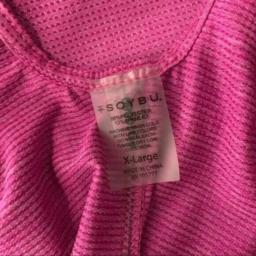 Soybu XL Pink Activewear Tank Top Lightweight Breathable Stretch Gym Yoga‎ - Image 5