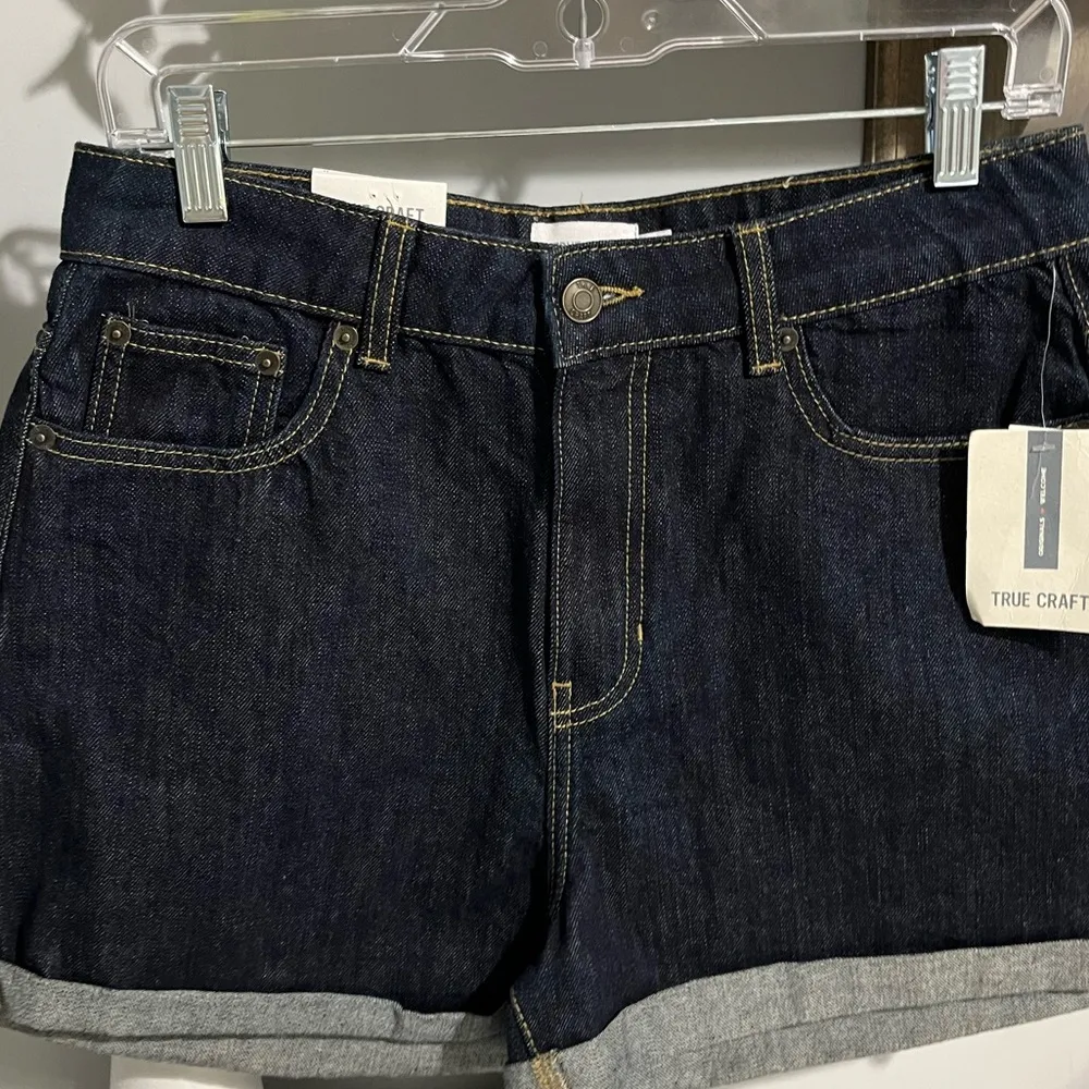 Mom Shorts Denim Cuffed Jean Womens 11 New True Craft - Image 4