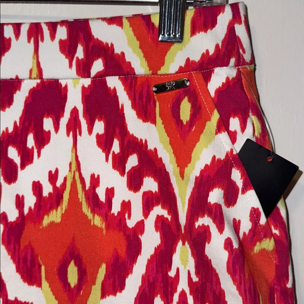 Rafaella Skort Pink & Orange Boho Print Women’s M Medium - Image 3