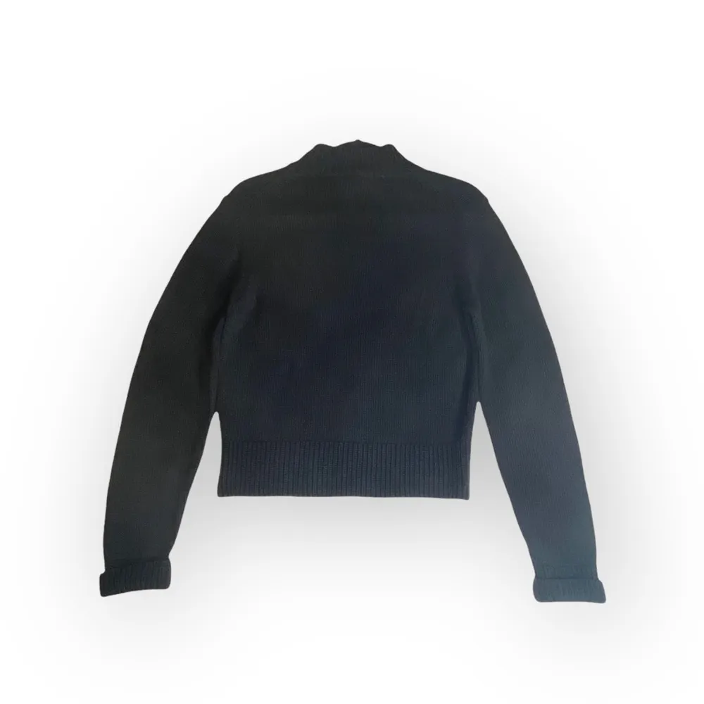 new Cruciani 𖦹 Luxury Fine Knit Zip Cardigan Sweater 𖦹 Black 𖦹 Made in Italy - Image 6