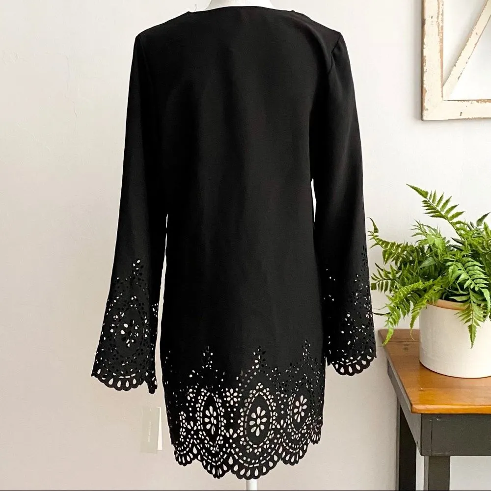 Kenneth Cole REACTION Black Laser Cut Swim… - Image 6