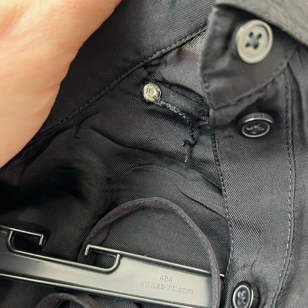 J. Crew Amelia Popover Shirt Dress Drapey Viscose Twill in Black Size Small - Image 11