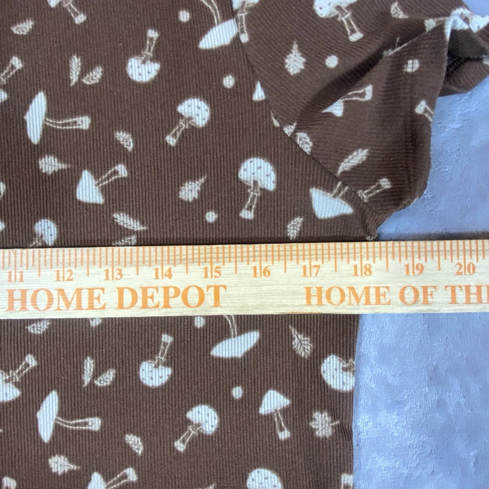 Mushroom Shirt Juniors XL‎ Retro Y2K 90's Hippie Cottagecore Crop Ribbed 70's - Image 4