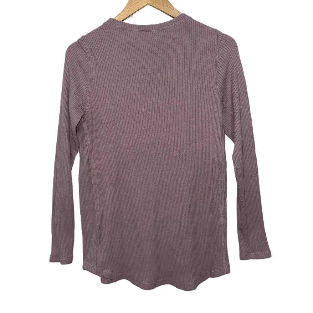 Womens Abercrombie Soft AF Cozy Purple Ribbed Knit Crew Neck Sweater Size Large - Image 2