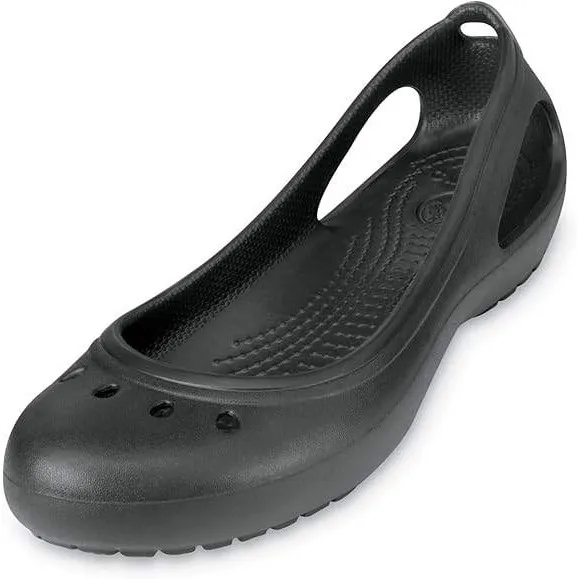 Crocs Women's Kadee Ballet Flats Slip On Closed Toe Comfort Shoes Black‎ Size 7 - Image 2