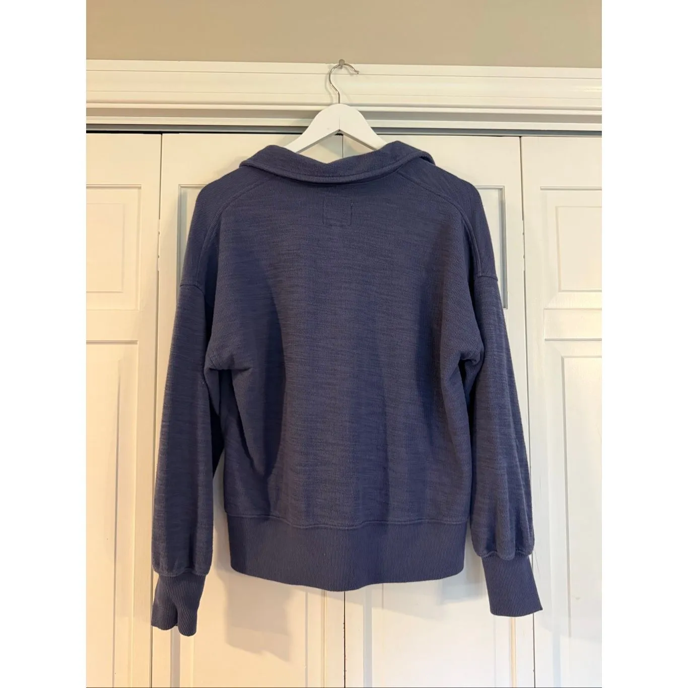 Aerie blue collared polo sweater cropped pullover size xs - Image 5