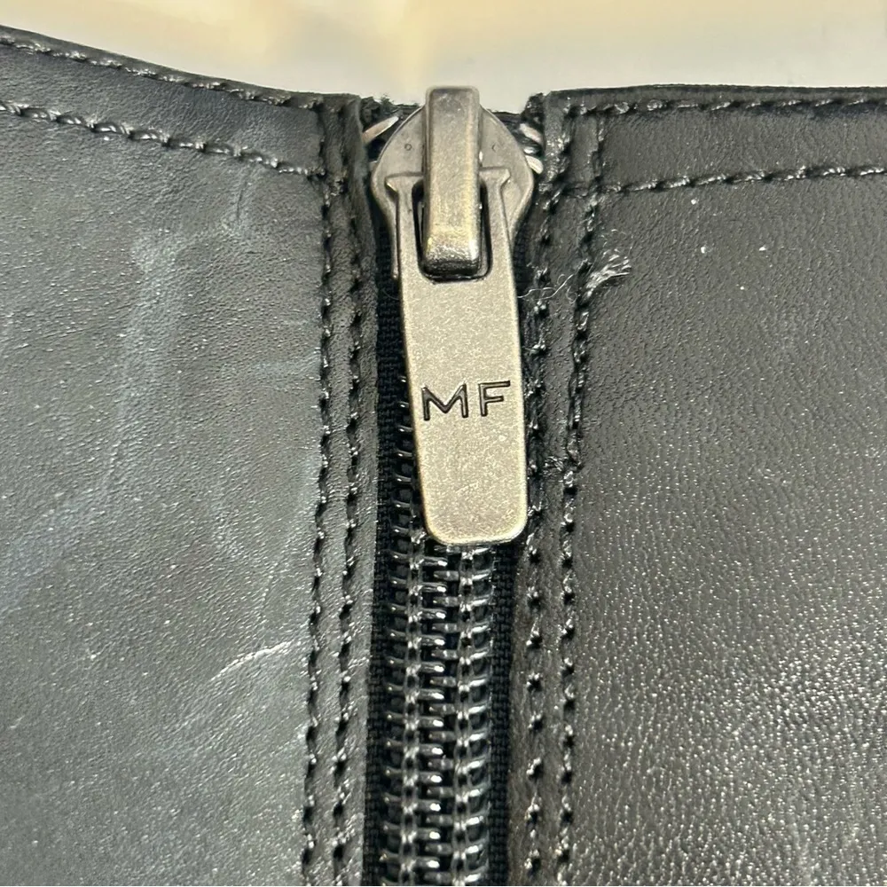 Marc Fisher Alexis Black Leather Riding Boot Size 7 - Image 11