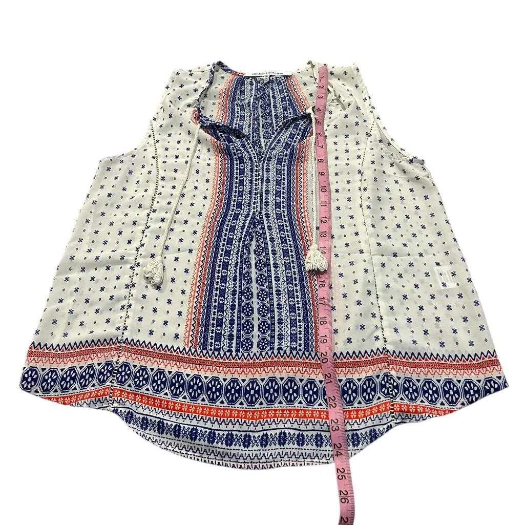 COLLECTIVE CONCEPTS sleeveless v-neck blouse - Image 2