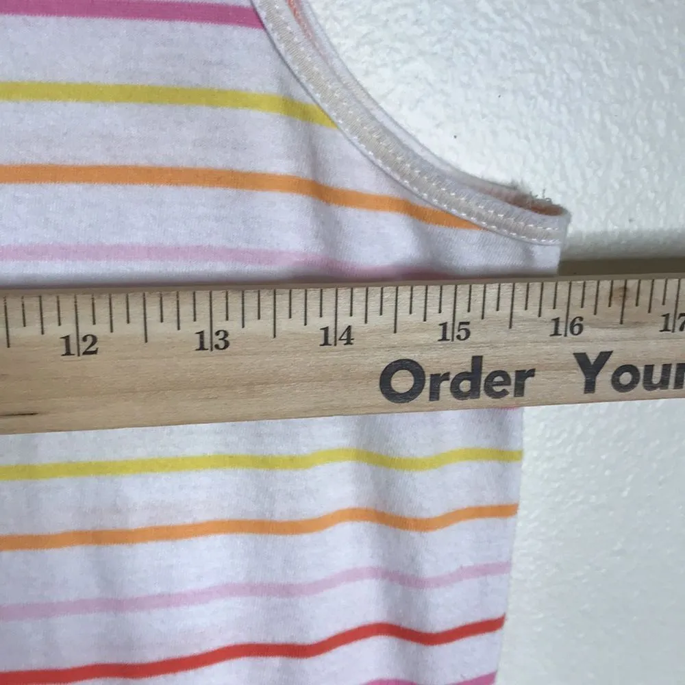 J. Crew Soft Knit Striped Stripe MIDI Ruffle Dress size xs ladies cute - Image 6