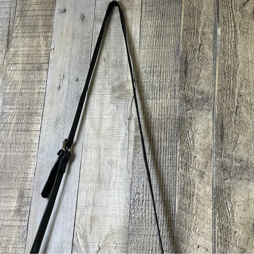 BEBE crossbody Black Purse with Golden Hardware - Image 7