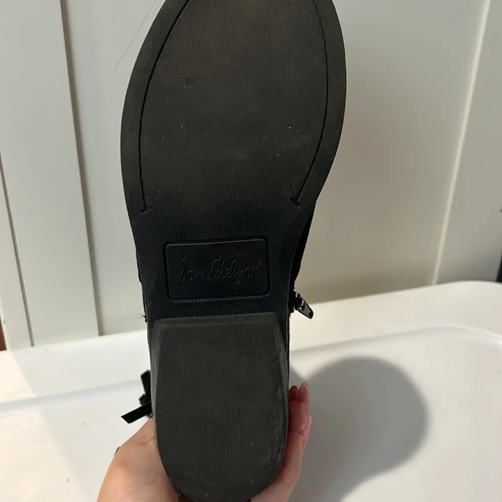 Sam Edelman Becka Addie Suede Fringe Black Booties - Image 3