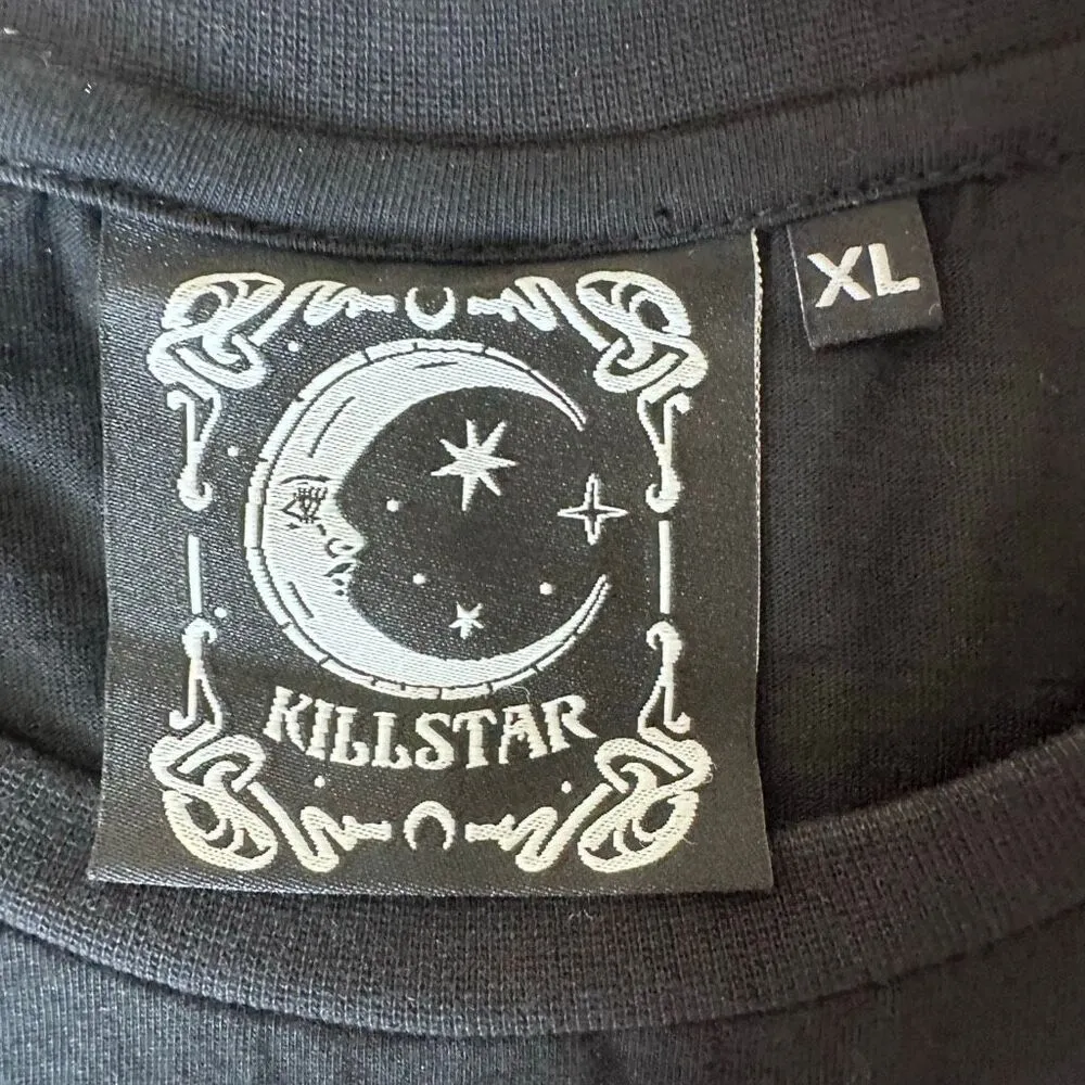Killstar Gothic Goth Occult Unisex Longline Tank Top T-Shirt Insomnia Size XL - Image 5