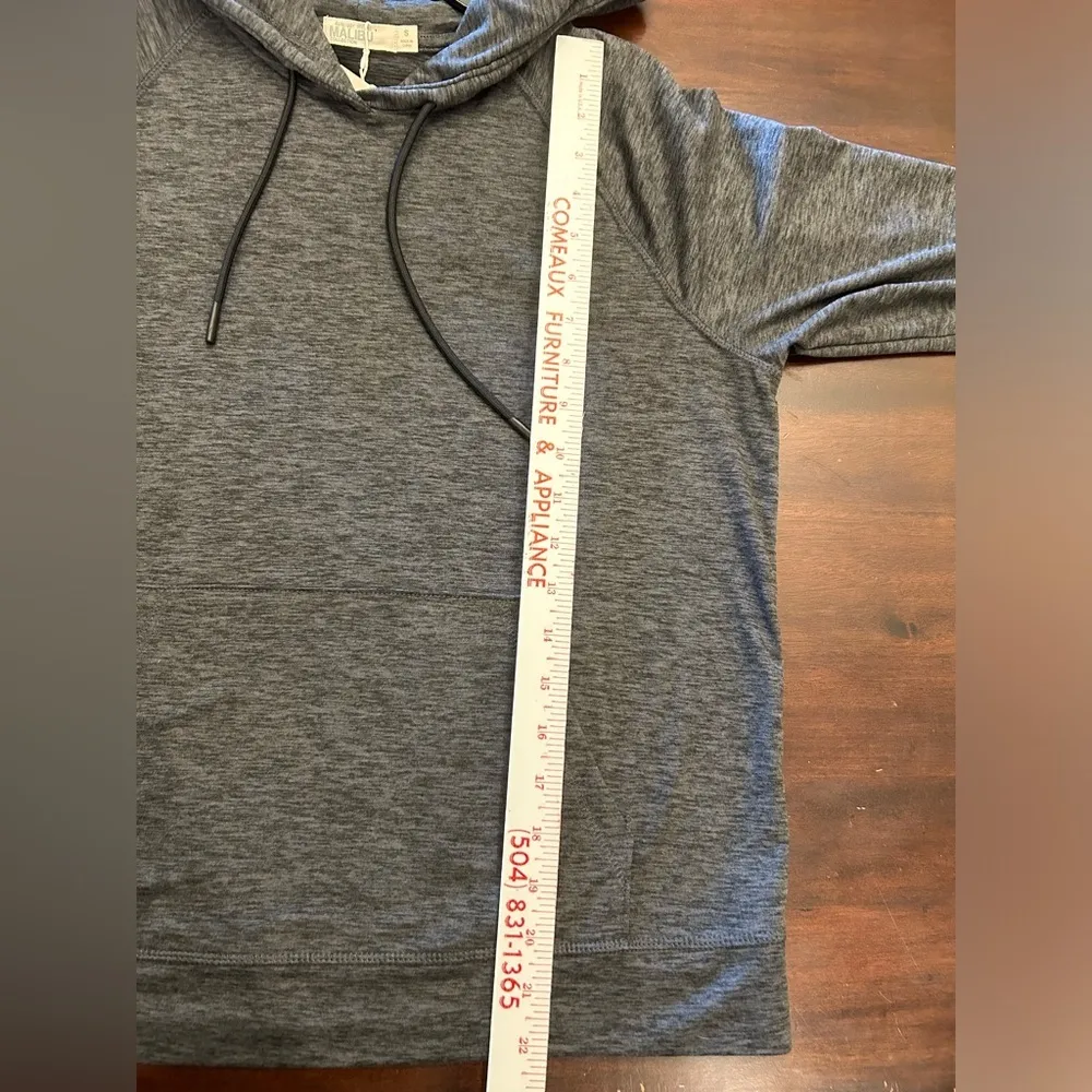 Barefoot Dreams Malibu Collection Butterchic Hoodie Heathered Carbon Small NWT - Image 13