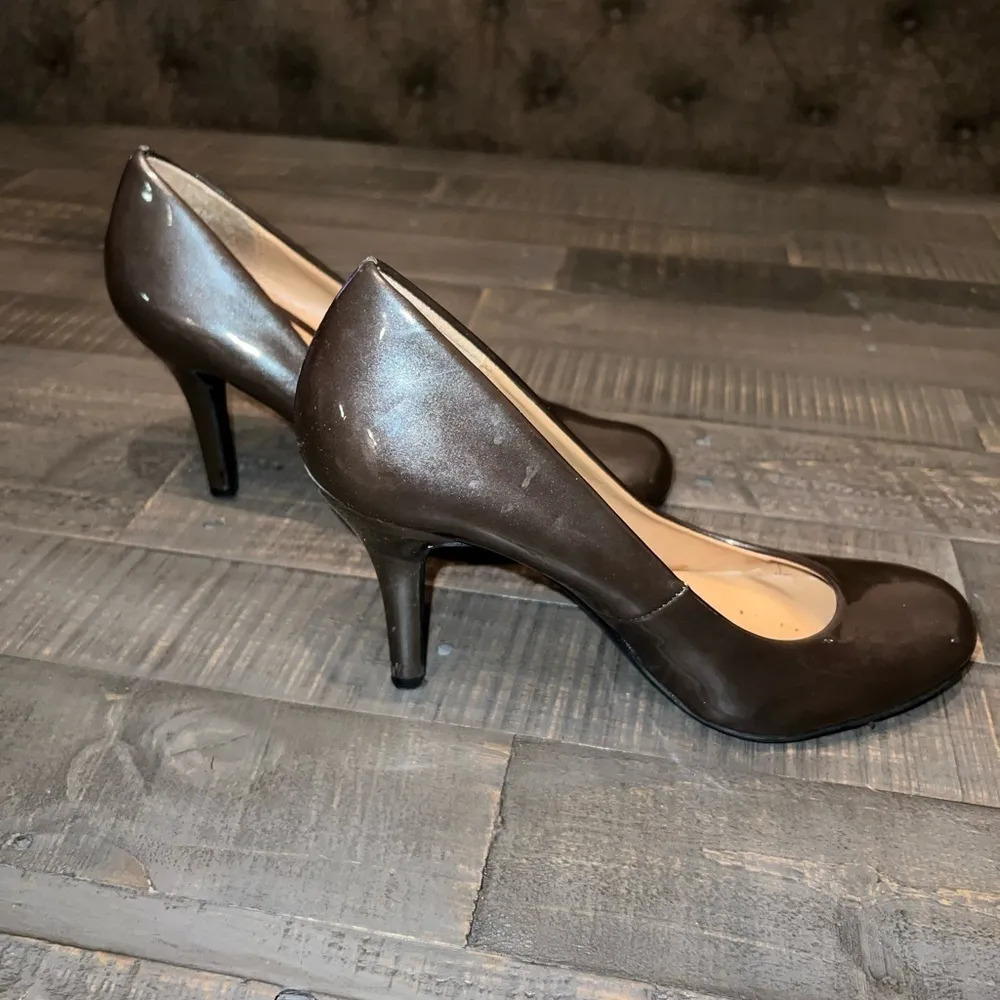 Mootsies‎ Tootsies Women's Brown Patent Leather Stiletto Heels Size 8M - Image 4