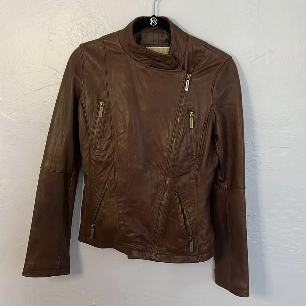 Michael Kors , Brown leather jacket - Image 3
