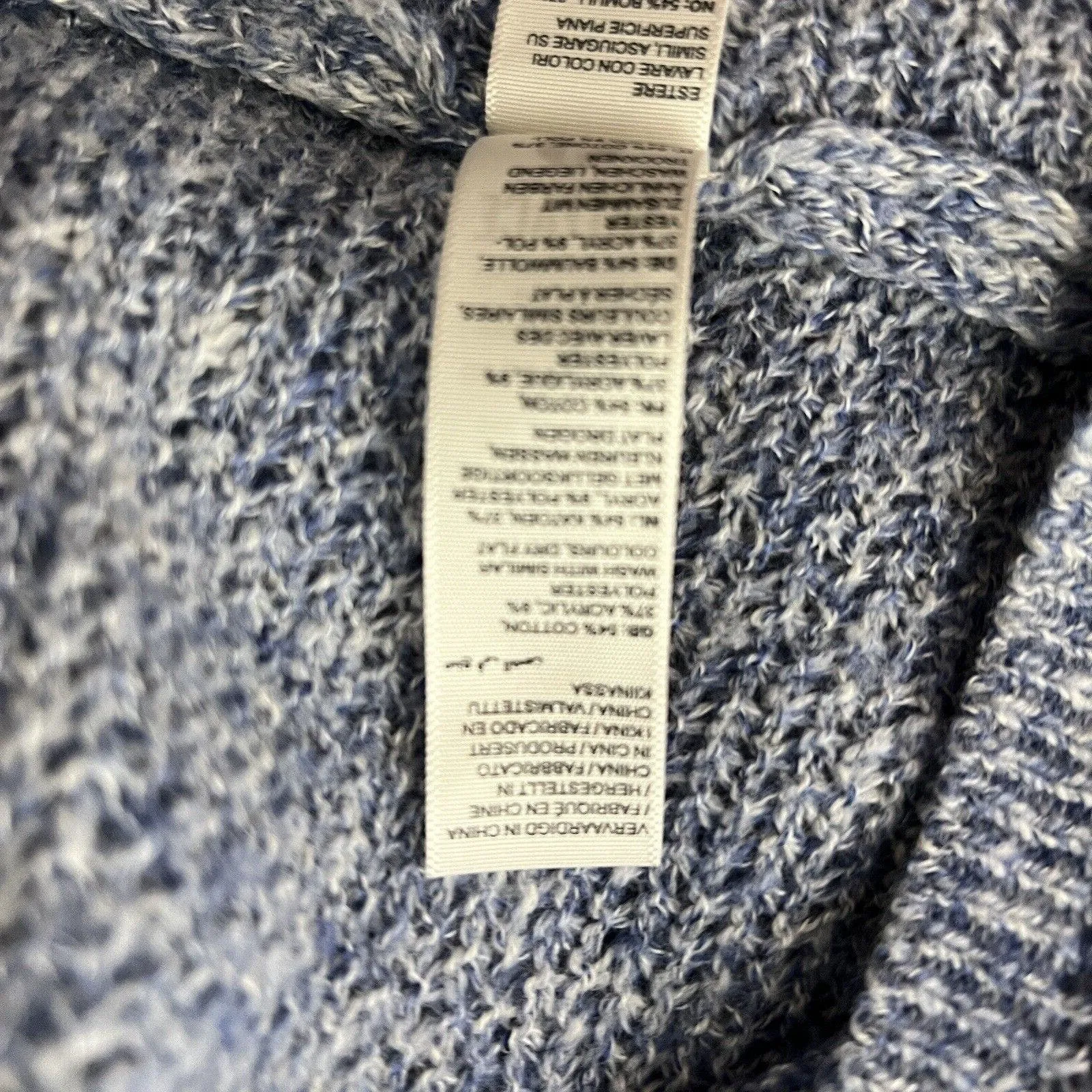 Fat Face Sweater Womens 12 Blue‎ Marled Harpenden Sweater Casual Preppy Outdoors Blue - Image 9