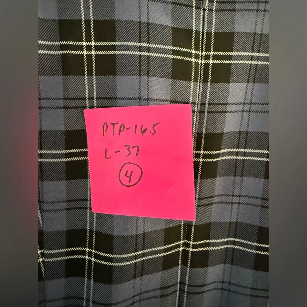 Brooks Brothers Plaid Dress Sleeveless Dress Blue White Black Multi Color Size 4 - Image 13