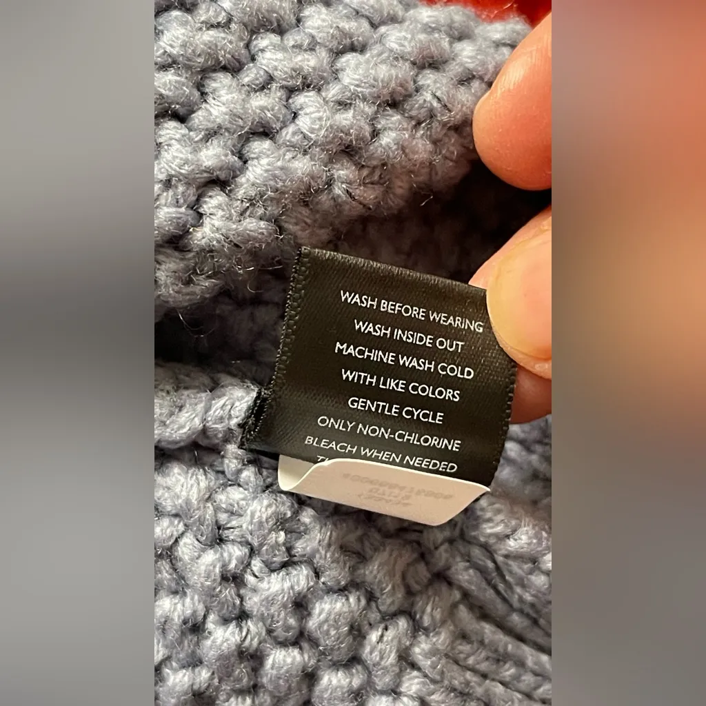 Simply Vera Vera Wang Charcoal Cable Knit Sweater - Image 6