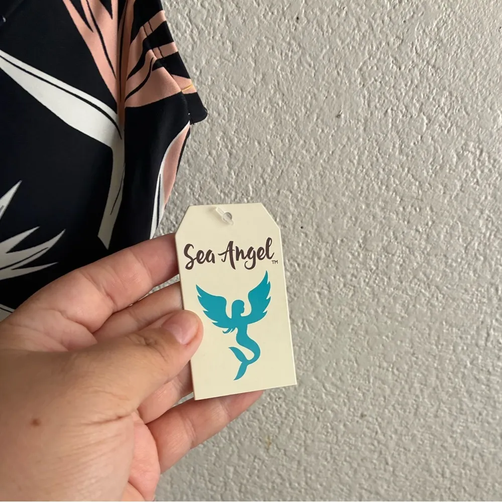 🆕Sea Angel Birds Of Paradise Print Peplum Tankini S🆕 - Image 7