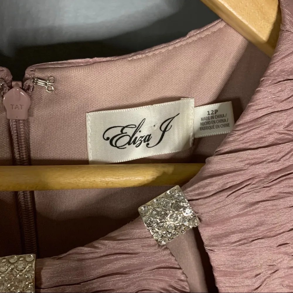 Eliza j pink bejeweled neckline sheath dress - Image 2