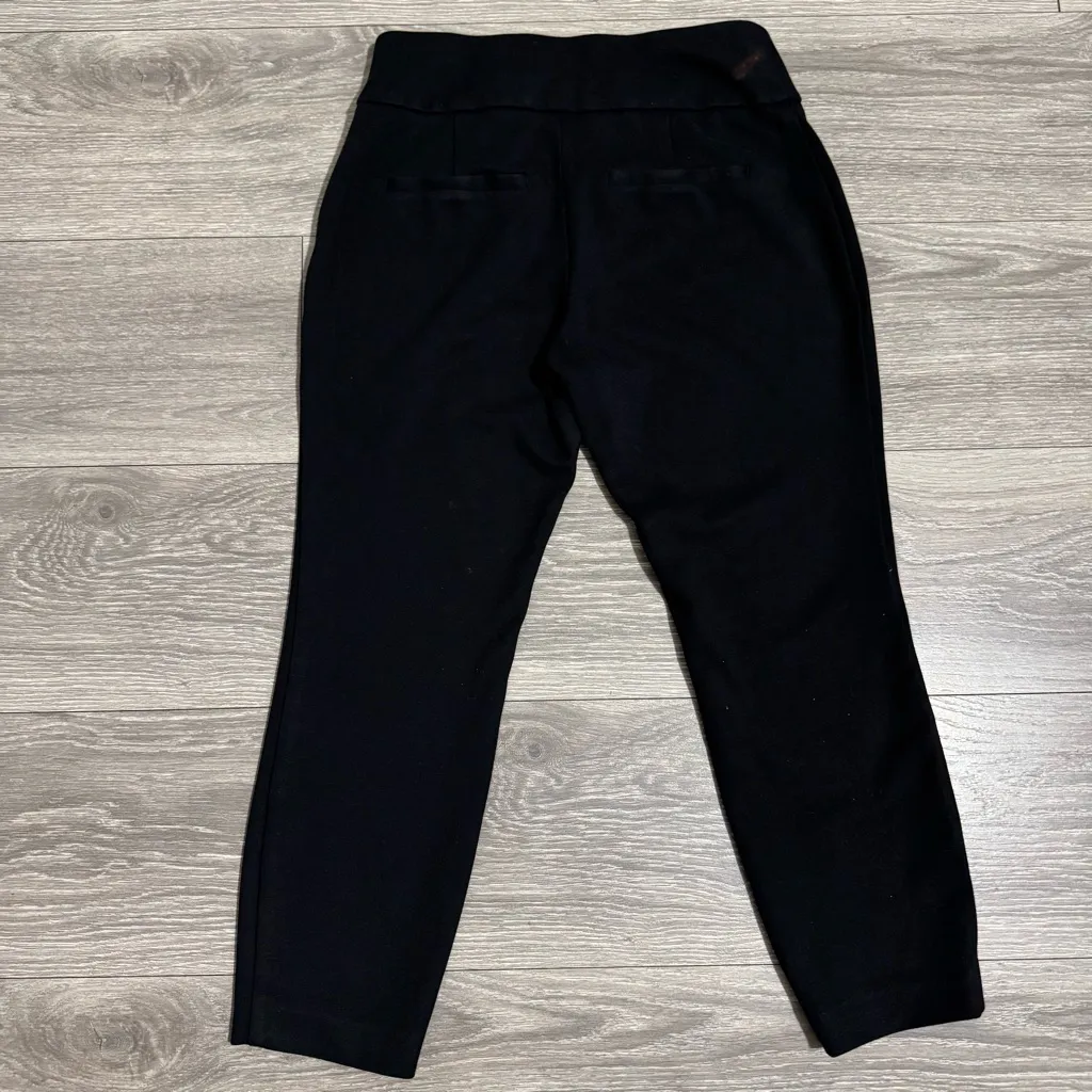 Express Women Black Stretchy Wide‎ Waist Band Cropped Pants Size S Office Formal - Image 6