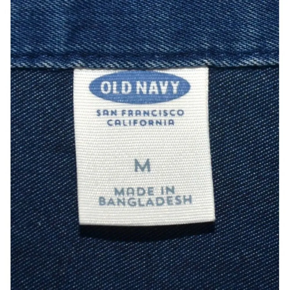 Old Navy Blue Denim Chambray Pullover Short Mini Shirt Dress Size M Casual  Size M - $31 (11% Off Retail) - From Michelle