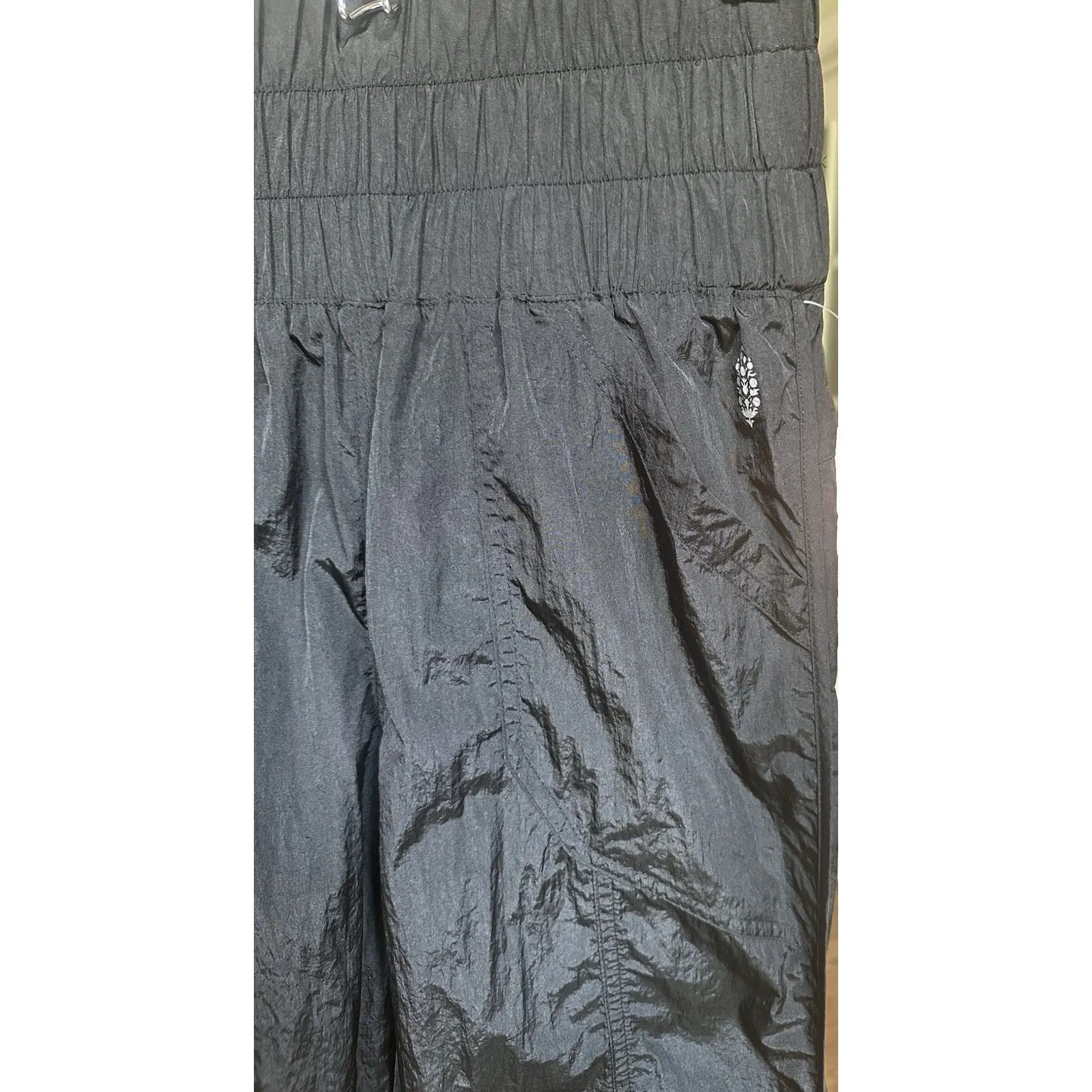 FP Movement The Way Home Joggers Black XS High Rise Nylon Track Pants NWT $60 - Image 3