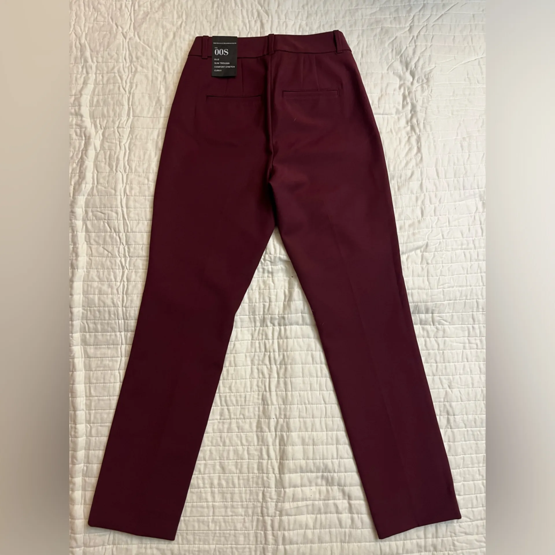 NWT WHBM White House black market burgundy Elle slim trouser - Image 2
