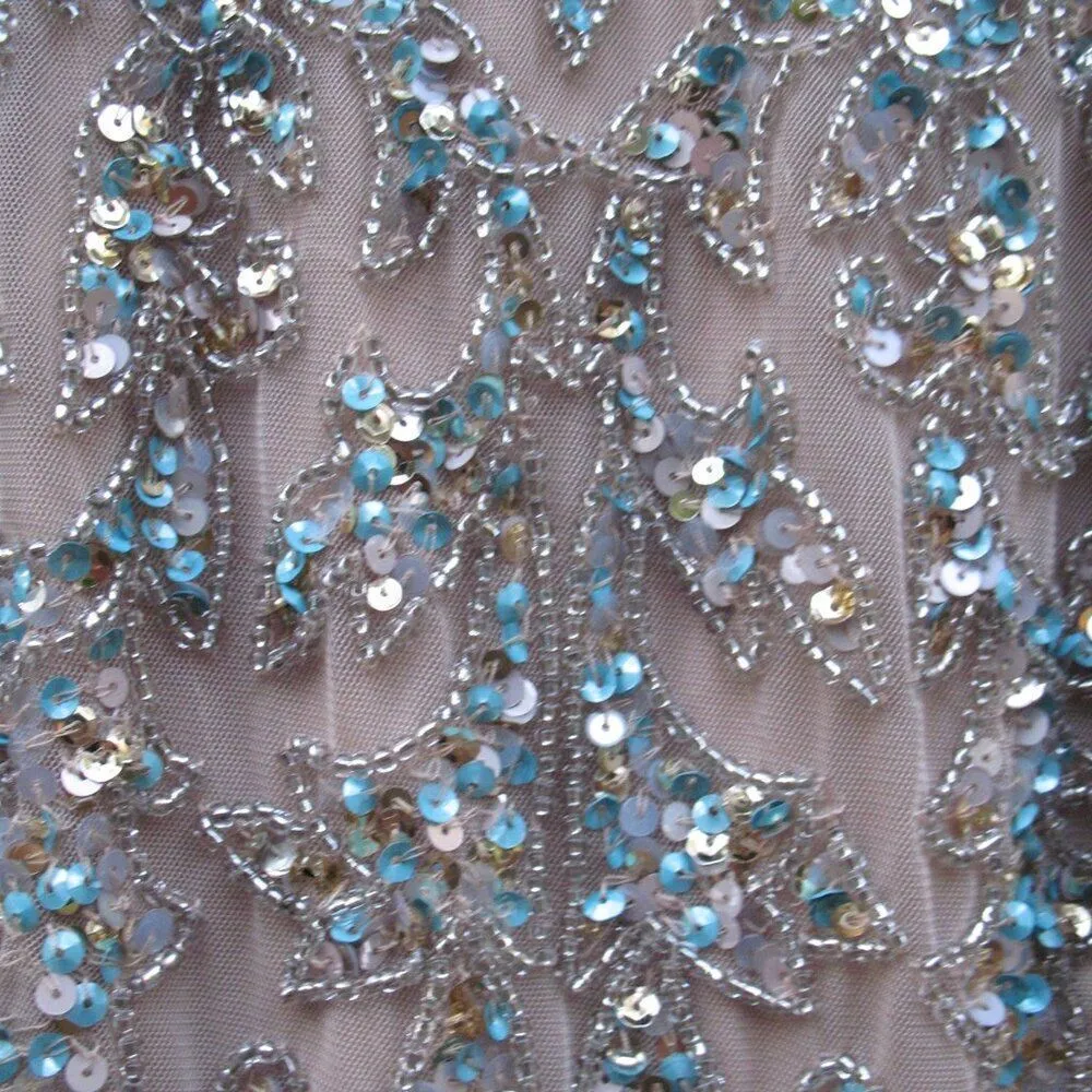 MAC DUGGAL 5689 Womens Embellished Cut Out Lace Up Cap Sleeve Gown - Image 9