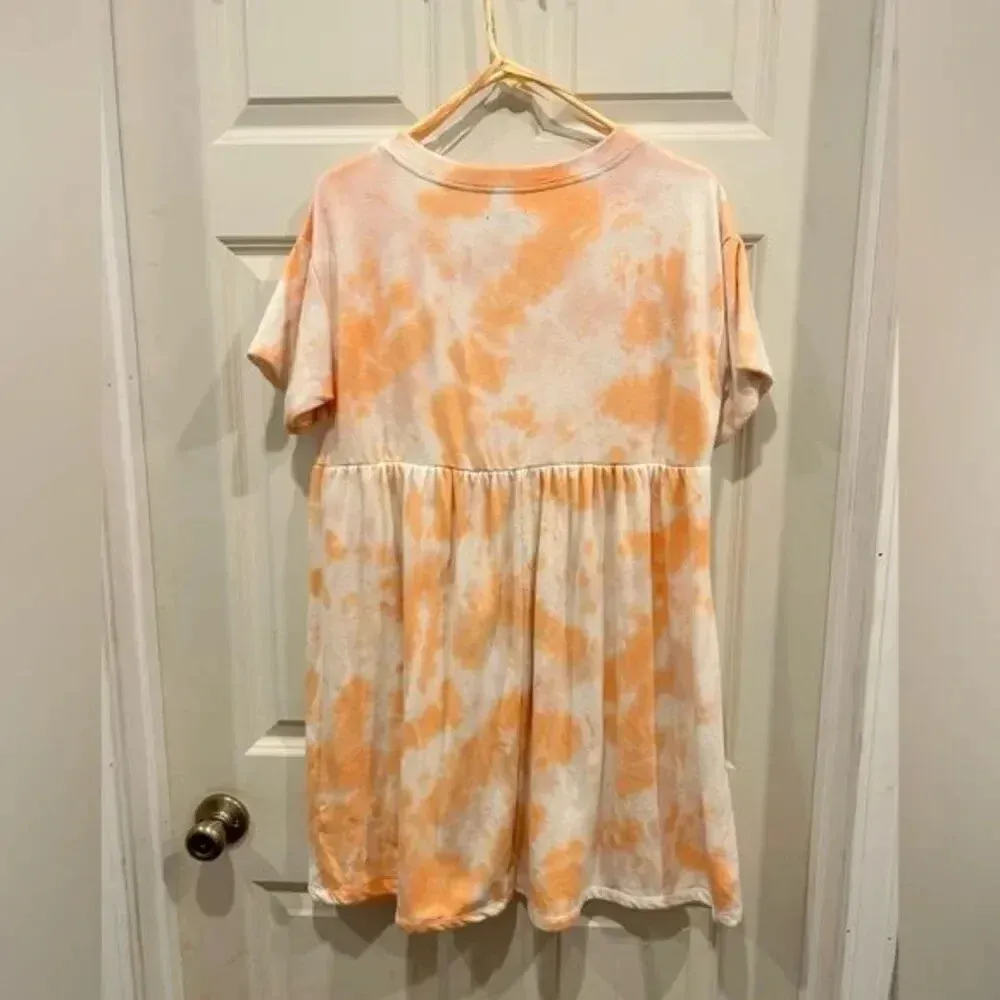 Wild Fable Short Sleeve Tye Dye Babydoll Sweatshirt Dress size‎ Medium - Image 7