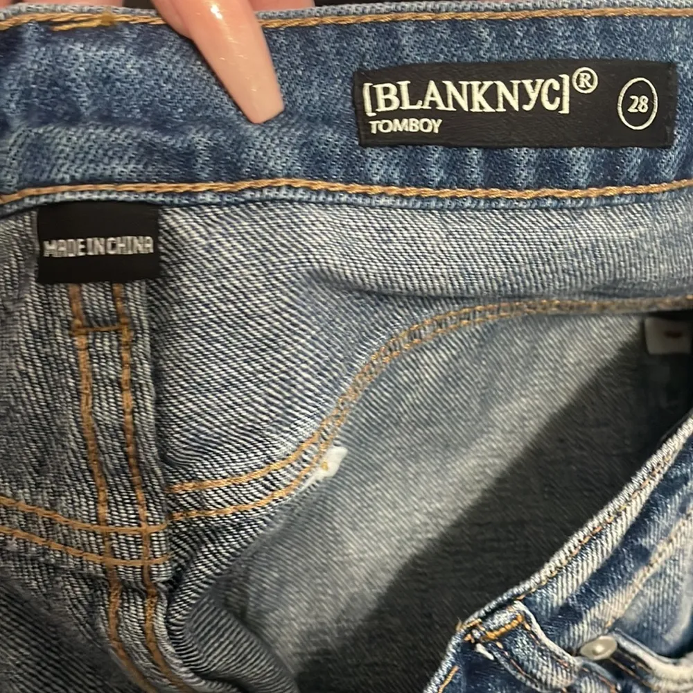 NWT Blank NYC the Tomboy Raw Hem Denim Bermuda Shorts - Image 5