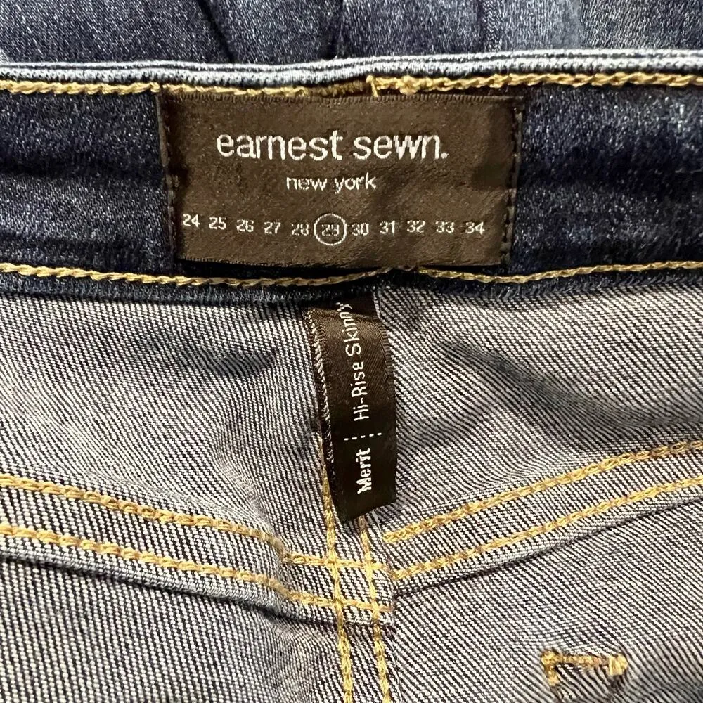 Earnest Sewn Women’s Merit High Rise Skinny Jeans Size 29 Blue - Image 5