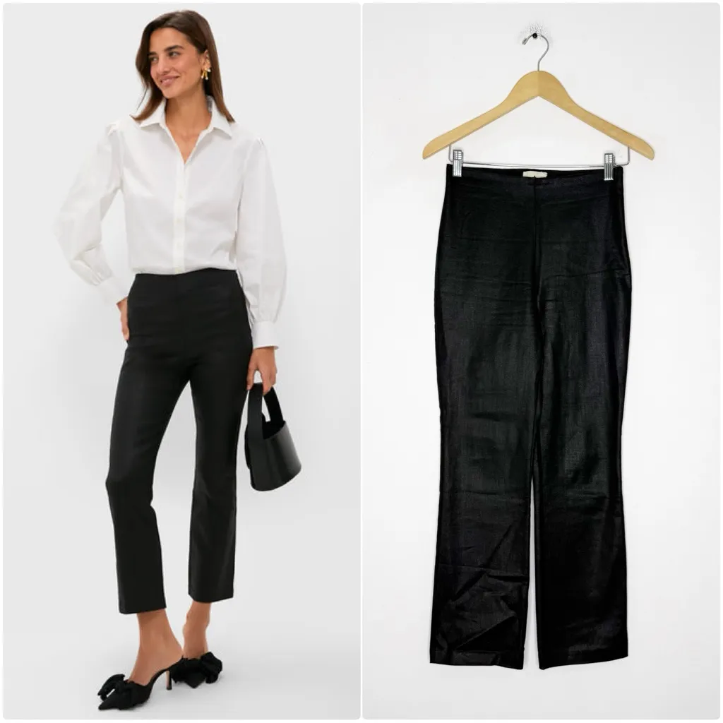 Tuckernuck Ashford Coated Side Zip Pants Black Size Small - Image 2