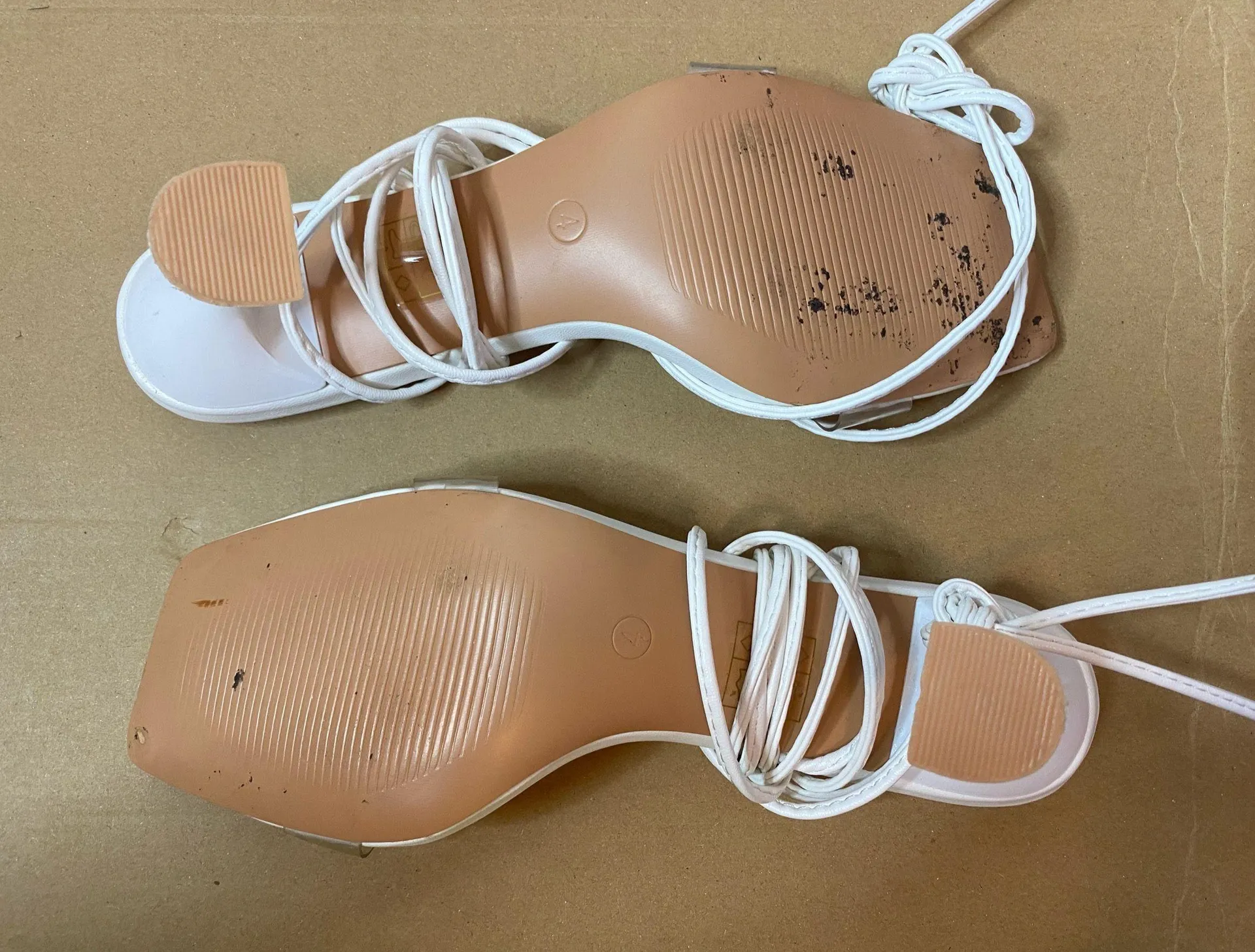 Missguided White Strap Heels  - Image 3