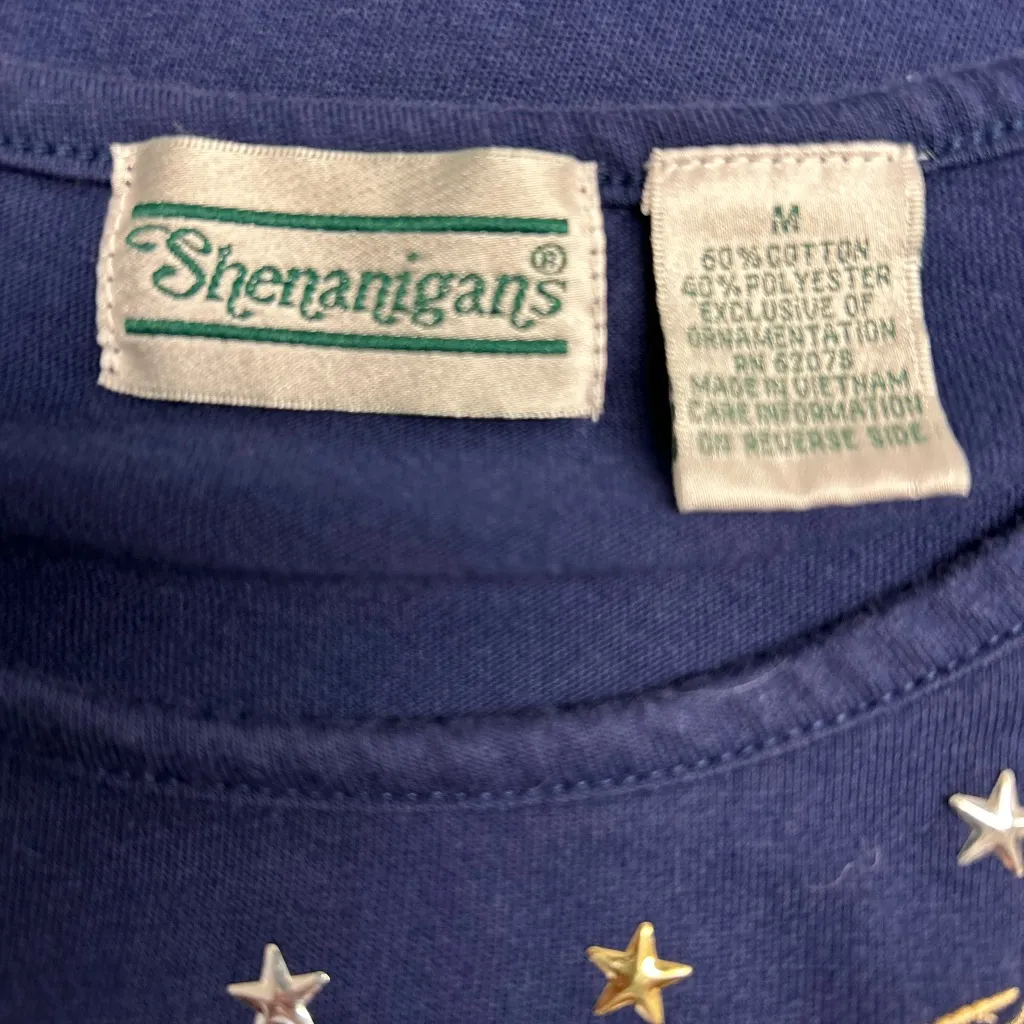 Nautical Embroidered Navy T - Image 7