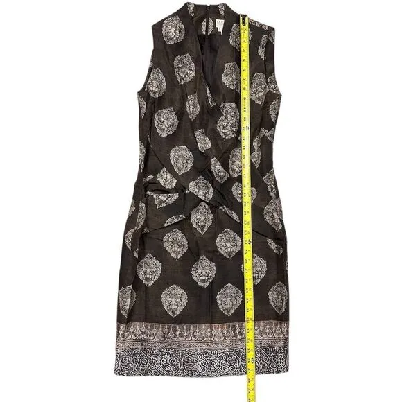 Pauw Amsterdam Women's Silk Faux Wrap Dress S Multicolor‎ Knee Length Formal - Image 3