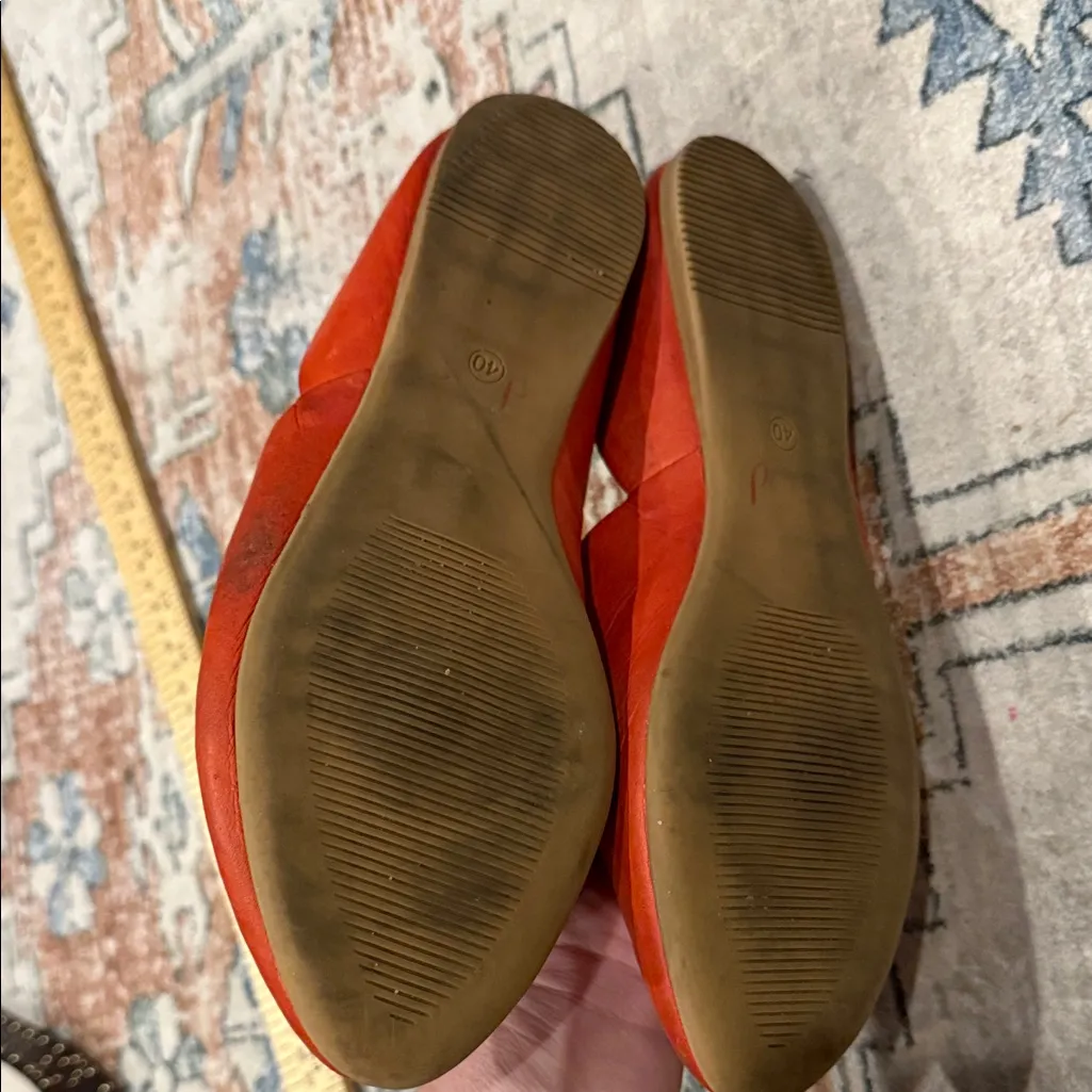 Miz Mooz womens Vibrant Red Slip-On Loafers size 40 - Image 5